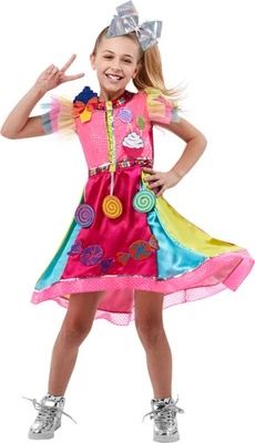 Vestido fantasia feminino JoJo Siwa festa de 2º aniversário infantil feminino - Imagem 1 de 4