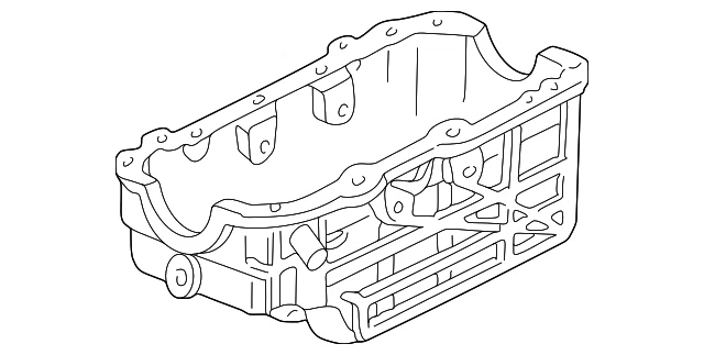 Cacerola de aceite original GM 12512670 Foto 1 de 2