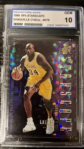 1999 Upper Deck SPX Starscape #ST5 Shaquille O'Neal PSA 10 GEM - Picture 1 of 3