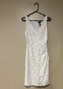 RALPH LAUREN BEAUTIFUL WHITE LACE DRESS Sz 10 Engagement Wedding Summer - Bild 1 von 7