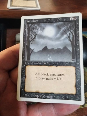 Revised 3rd Edition   MTG  1  Bad Moon  Magic - Image 1 of 2