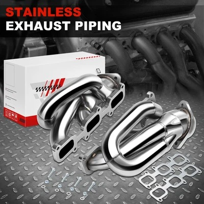 Kit de colector de cabezal de escape corto de acero inoxidable para Ford Mustang V6 11-17 3.7 Foto 1 de 4