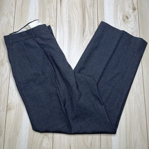 VTG Polo By Ralph Lauren Gray 100% Wool Dress 5 Pocket Pants Mens Size 32Wx30L - Picture 1 of 17