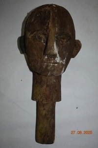 CABEZA FIGURA CRIPTA TORAJA SULAWESI, TAUTAU 16" 1900S - Imagen 1 de 4