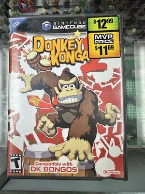 Donkey Konga 2 (Nintendo GameCube, 2005) Completo con Insertos Manual Probados Foto 1 de 4
