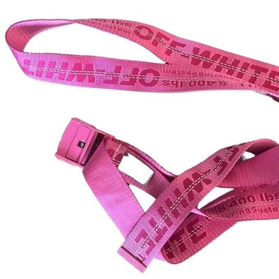 OFF WHITE C/O Virgil Abloh Industrial Belt HOT PINK... - Image 1 of 2