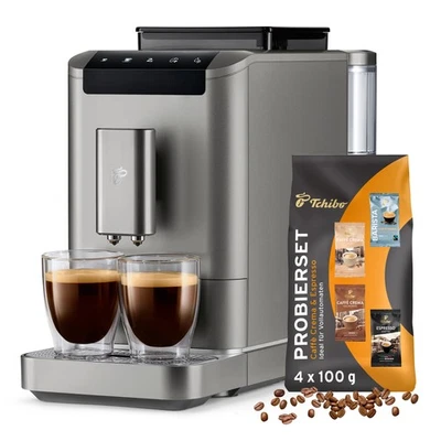 Tchibo Kaffeevollautomat Esperto2 Caffè, Titanium Silver - Bild 1 von 4
