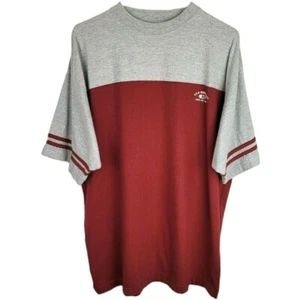 Vintage Bum Equipment Mens Large Red Grey Short Sleeve T Shirt Y2K Retro EUC - Picture 1 of 5