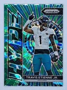 2023 Panini Prizm TRAVIS ETIENNE JR Hype Green Cracked Ice SP JAGUARS #H-12 - Bild 1 von 3