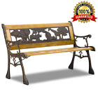 Mini Outdoor Garden Park Bench For Kids Hardwood Front Porch Chair Child's Bench