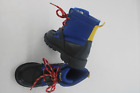 Polo Ralph Lauren Boys Black/Blue Sz 9 Boots Leather Canvas Shoes Toddler