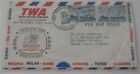 San Francisco CA to Ceylon Sri Lanka July 19 1955 TWA 30th anniversary airmail