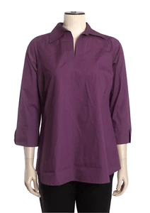 NEU In(due)time Gr. S lila Umstandsbluse, 3/4 Arm, Schlitz am Ausschnitt - Bild 1 von 12