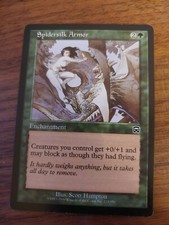 Spidersilk Armor Mercadian Masques MTG M/NM