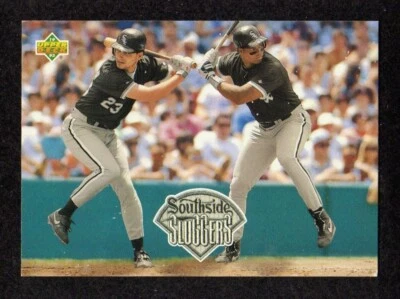 1993 Upper Deck #51 Robin Ventura Frank Thomas HOF Chicago White Sox Card NM/MT+ - Image 1 of 2