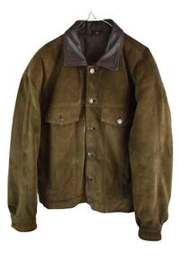 ROUTE 66 braune Leder Bomberjacke Gr. M Herren Knopfleiste Freizeit Outdoor - Bild 1 von 10
