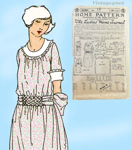 Ladies Home Journal 3258: 1920s Uncut Misses Dress Sz 34B Vintage Sewing Pattern - Picture 1 of 6