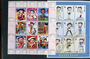 BETTY BOOP LOT OF TWO SHEETS MINT NEVER HINGED - Picture 1 of 1