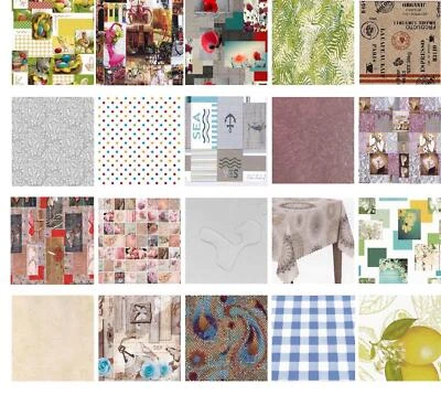 Wachstuch Tischdecke abwischbar Vliesrücken 140 cm breit individuelle Längen - Bild 1 von 3