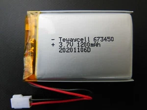 Akku Lipo 1200mAh 3.7V Lithium Polymer PCB Stecker Molex - Bild 1 von 3