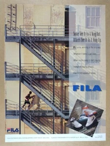 1992 Fila FX100 Basketball Shoes vintage print Ad - Picture 1 of 1