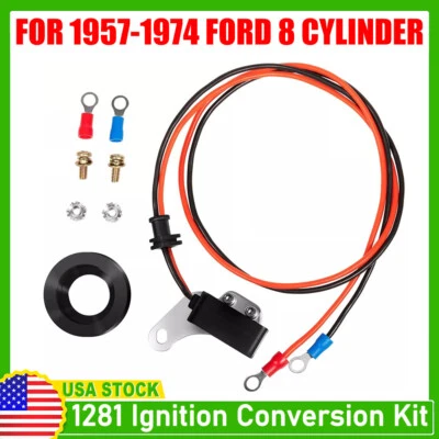 new For Ford V8 1281 Ignition Points-to-Electronic Conversion Kit Ignitor - Image 1 of 4