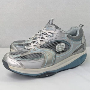 Zapatos para caminar Skechers Shape Ups para mujer talla 9,5 zapatillas deportivas grises 12320 - Imagen 1 de 12
