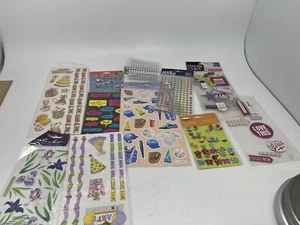 Lot Of Vintage Scrapbook Embellishments Stickers Etc - Imagen 1 de 4