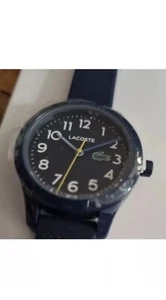 Reloj pulsera Lacoste 12.12 32mm caja de plástico azul con correa de silicona azul para niños - Imagen 1 de 3