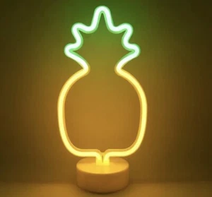 Ananas Neon LED Schild - Soft Glow Nachtlicht für Sommer Deko - Bild 1 von 6