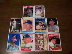 (10)1996 R&N CHINA MICKEY MANTLE PORCELAIN CARDS NEW YORK YANKEES LOOKS NM- MINT - Picture 1 of 5