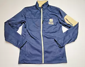 Colosseum Mens Notre Dame Fighting Irish Full Zip Mock Neck Sweatshirt Jacket S - Picture 1 of 12