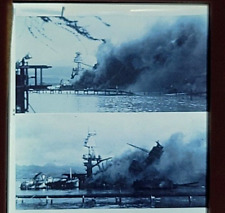 WWII Ford Island Pearl Harbor  Sunken Arizona Archive 35mm Photo Slide