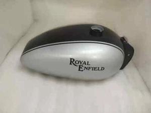 Royal Enfield 500cc Bullet 1991 Black & Silver Painted Tank - Picture 1 of 4