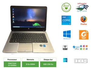 PC Portable HP ProBook 640 G1 14" Core I5 RAM 8 Go SSD 256Go Win10 Pro - Photo 1/14