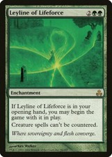 Leyline of Lifeforce Guildpact HEAVILY PLD Green Rare MAGIC MTG CARD ABUGames