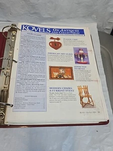 Binder Lot of Kovels on Antiques & Collectibles Newsletter Magazine 1998 - 2001 - Imagen 1 de 8