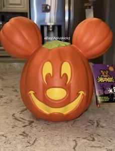 2024 Disney Parks Halloween Mickey 12" Leuchtender Jack-O’Lantern Kürbis Neu mit Etikett! - Bild 1 von 6
