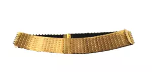 Y2K Gold Metal Waist Belt Scales Statement Stretch 26" - 30" - Picture 1 of 8