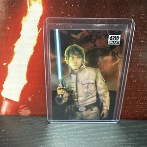 2021 Topps Chrome Star Wars LUKE SKYWALKER Galaxy Card #34 - Picture 1 of 2
