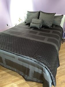 Hotel Collection Nickel Frame King 9-Piece Bedding Set (Duvet, Quilt, Pillows)