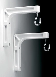 DA-LITE 40932 - #6 WALL HANGING BRACKETS - PAIR - WHITE - AUTHORIZED DEALER - Picture 1 of 1