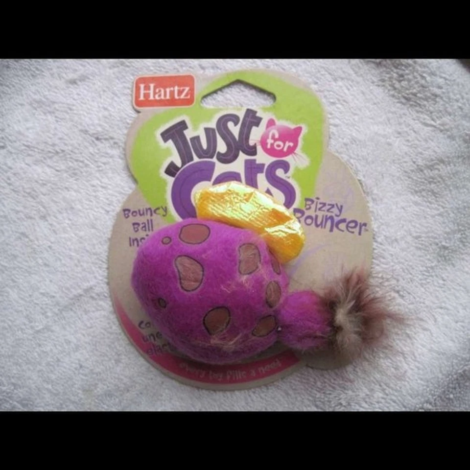 Juguete gorila Hartz Bizzy púrpura dañado gato plumas faltantes ¡¡Paquete por favor!!! Foto 1 de 4