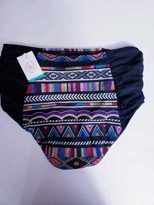 Купальник женский SO American Heritage Plus 2XL с рюшами низ черный геометрический  - Изображение 1 из 2