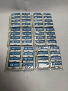 Lot of 48 Erasers (6 by 8 packs) Yisan 4B White Erasers  - Medium Size - Picture 1 of 2