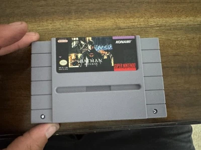 Batman Returns (Super Nintendo SNES, 1993) – Tested & Working – Authentic 21 - Image 1 of 4