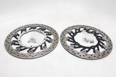 2009 Yamaha YZF R1 OEM FRONT LEFT RIGHT BRAKE ROTORS DISCS - Image 1 of 4