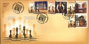 2023 Chess,“Book of Games”,Sadoveanu,Tepeneag/“Alekhine Defence",Romania,8281FDC - Picture 1 of 1