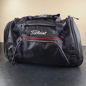 "Bolsa de lona Titleist Golf Travel negra de 20"" con correas de mano y ajustables para el hombro" - Imagen 1 de 22