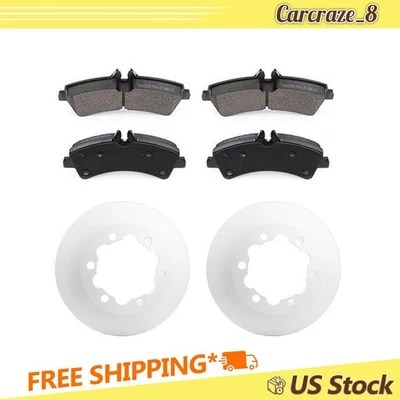 Kit de pastilhas e rotores de freio traseiros para Freightliner Sprinter 3500 3.0L 2007-2014 - Imagem 1 de 4